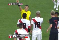 Así fue la expulsión de Yoshimar Yotún en la victoria peruana sobre Croacia [VIDEO]