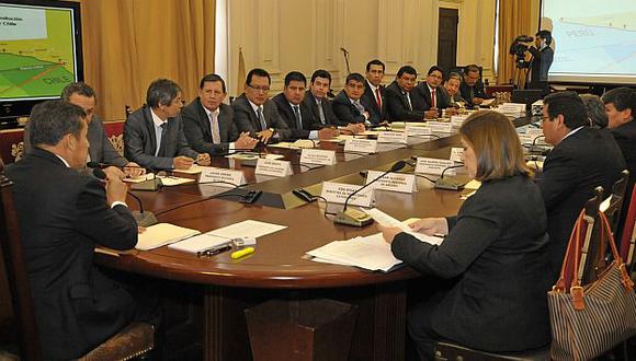 Humala estuvo acompañado por ministros Figallo y Rivas. (Andina)