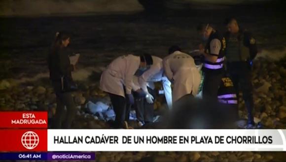 El cadáver fue trasladado a la Morgue Central de Lima para su identificación. (Foto: Captura América Noticias)