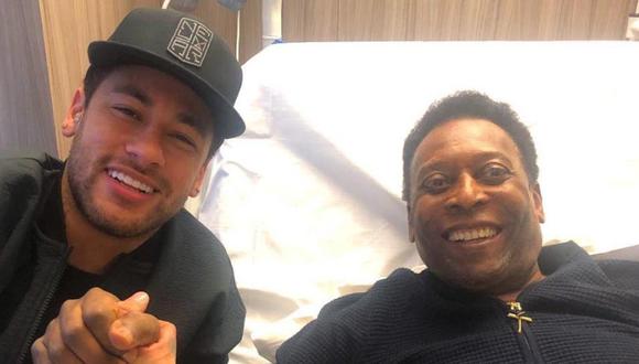 Neymar estuvo con Pelé en clínica francesa. (Foto: @neymarjr)