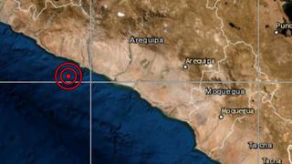 IGP: sismo de magnitud 4,9 se reportó en Caravelí, Arequipa