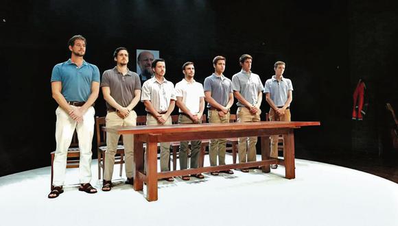 Actores presentan la obra ‘San Bartolo’, basada en el caso del Sodalicio. (Gabriela Sánchez)