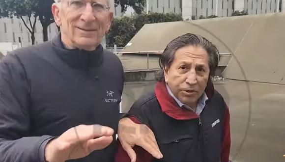 Alejandro Toledo en los exteriores de la corte de San Francisco. (Foto: captura YouTube)