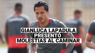 Gianluca Lapadula, fue visto con molestias al caminar tras partido con Colombia