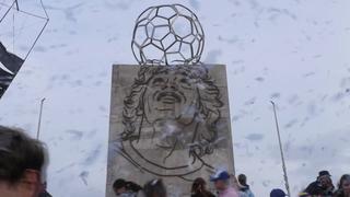 Argentina: Inauguran enorme monumento en homenaje a Diego Armando Maradona 