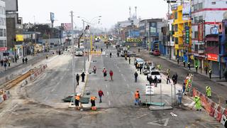 Reabren tramo de la Carretera Central tras culminar parte de las obras de la Línea 2