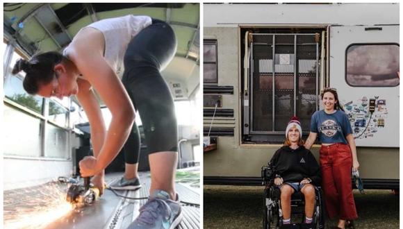 Sam Scribner remodeló un autobús para viajar por el mundo junto a su hermano en silla de ruedas. (Foto: Instagram | specialskoolie)