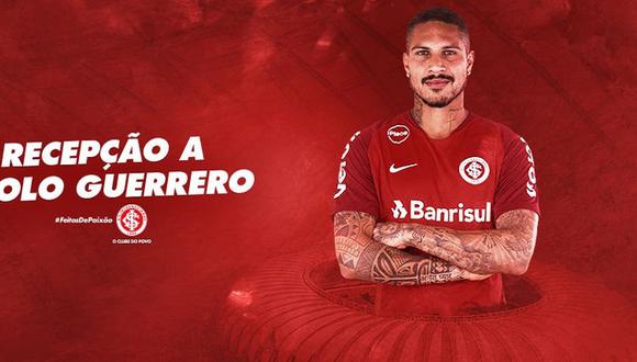 Inter de Porto Alegre anuncia agenda para recibir a Paolo Guerrero (Foto: Twitter).