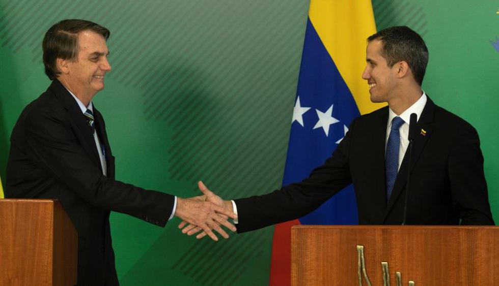 Jair Bolsonaro se compromete con Juan Guaidó en la búsqueda de democracia en Venezuela. (Foto: EFE)