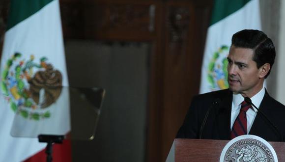 El presidente Enrique Peña Nieto señala que México no pagará por el muro fronterizo que pretende construir Donald Trump (Efe).