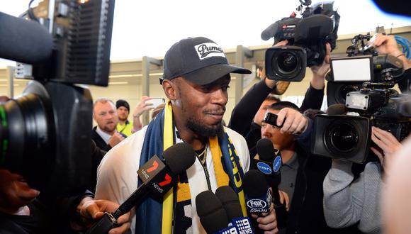 "Siempre doy lo mejor de mí y voy a demostrarle al mundo de lo que estoy hecho", advirtió Bolt en su llegada a territorio australiano. (Foto: AFP)