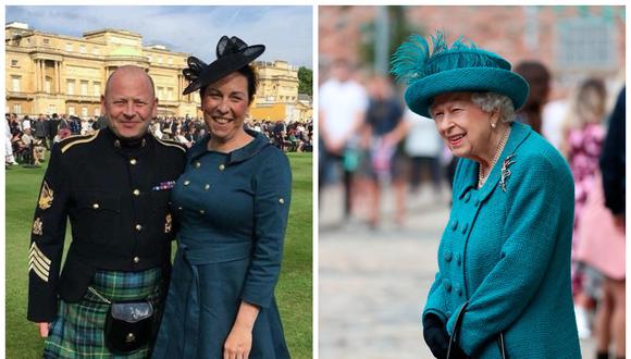 La reina Isabel II del Reino Unido y su exgaitero real Scott Methven. (Foto: Facebook | AFP)