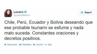 Terremoto en Chile: Se burlan de Lucero por error en comentario en Twitter