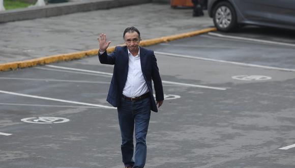 Héctor Becerril desconoce disolución del Parlamento por parte del presidente Martín Vizcarra. (Foto: GEC/ Anthony Niño de Guzmán)