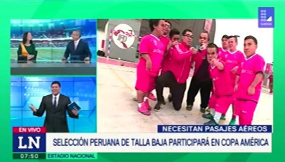 Selección peruana de talla baja necesita apoyo económico. (Foto: Captura de pantalla Latina)