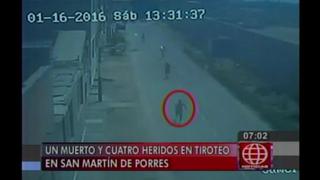 San Martín de Porres: Un muerto y 4 heridos en tiroteo ocurrido a plena luz del día [Video]