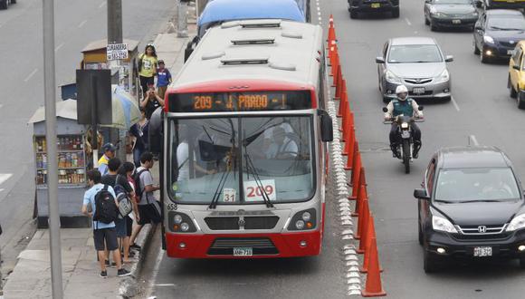 Los buses del Corredor Javier Prado modificarán su recorrido desde este domingo 20 de enero. (Foto: El Comercio)