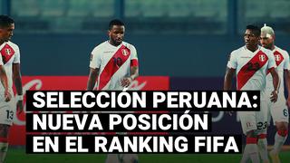 La Selección Peruana cayó en el ranking FIFA luego de las jornadas 1 y 2 de las Eliminatorias Qatar 2022 