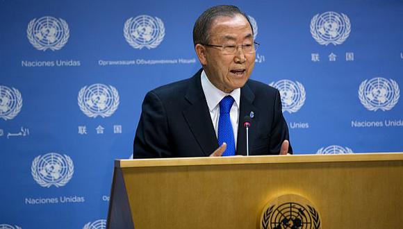 Ban Ki-moon ofreció una conferencia de prensa en Nueva York. (AP)