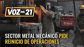 Sector metal mecánico pide reinicio de operaciones