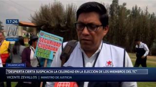 Vicente Zeballos: Rapidez en elección de miembros del TC “despierta nivel de suspicacia”
