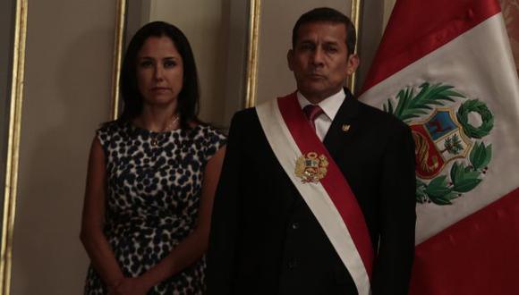 Palacio de Gobierno negó problemas entre Ollanta Humala y Nadine Heredia. (Perú21)