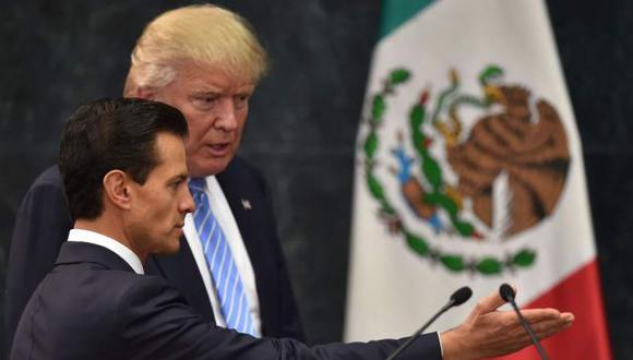 Donald Trump, presidente de EE.UU., y Enrique Peña Nieto, jefe de Estado mexicano. (La Prensa)