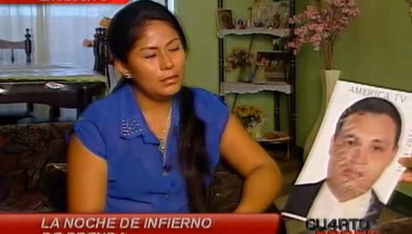 Brenda Cruz acusó a dos oficiales de la FAP de haberla violado. (Captura de TV)