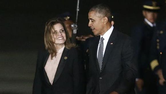 Mirada. Mercedes Aráoz apareció en memes que destacaban la forma en que miraba a Barack Obama. (Renzo Salazar)