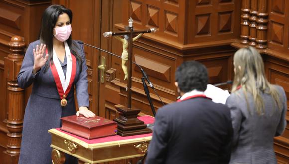 La congresista Patricia Chirinos es vicepresidenta del Parlamento para el período 2021-22. (Foto: Congreso)