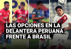 Las opciones en la delantera peruana para enfrentar a Brasil