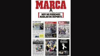 Atentado en Barcelona: Las portadas de los diarios deportivos tras la tragedia