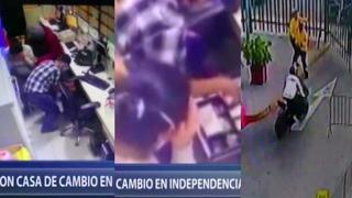 Independencia: Delincuentes con mascarillas roban 5 mil dólares de casa de cambio [VIDEO]