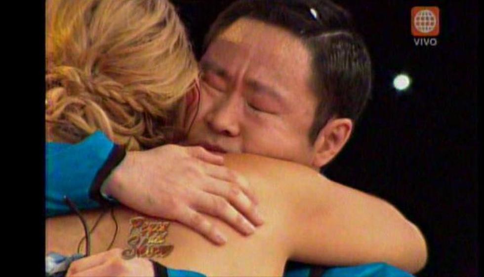 Kenji Fujimori bailó como PSY y lloró por palabras de Gisela Valcárcel en ‘Reyes del Show’. (Captura de TV)
