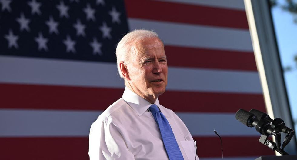 El presidente de los Estados Unidos, Joe Biden, ofrece una conferencia de prensa después de la cumbre entre Estados Unidos y Rusia en Ginebra, el 16 de junio de 2021. (Brendan SMIALOWSKI / AFP).