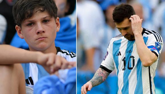 Toda Argentina en shock tras la derrota ante Arabia Saudí en su debut en Qatar 2022. (Foto: AFP)