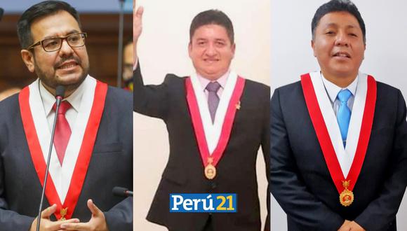 Congresistas de AP Juan Carlos Mori, Raúl Felipe Doroteo y Carlos Zeballos (ahora en Perú Democrático). (Congreso)