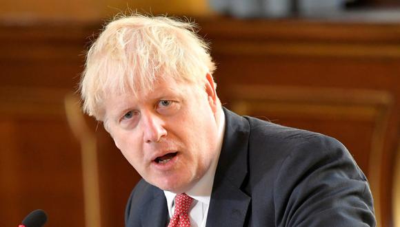 El primer ministro británico, Boris Johnson, habla durante una reunión de gabinete de ministros de alto rango del gobierno en la Oficina de Relaciones Exteriores y del Commonwealth (FCO) en Londres, Reino Unido. (REUTERS/Toby Melville).
