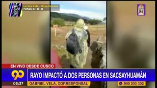 Cusco: dos personas heridas tras ser impactadas por rayo en Sacsayhuamán