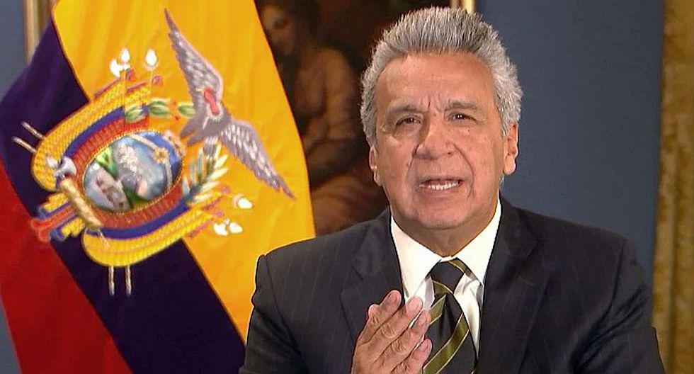 Lenín Moreno ofreció una rueda de prensa virtual para aclarecer las dudas sobre las medidas para frenar el coronavirus. (AFP).