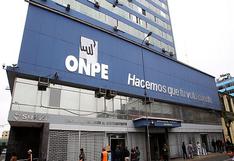 ONPE aprueba transferencia de más de S/ 7 millones para financiamiento de diez partidos políticos