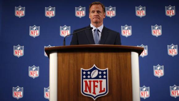 Roger Goodell, comisionado de la NFL, dio conferencia de prensa. (Reuters)