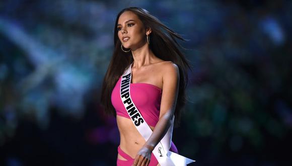 Catriona Gray, representante de Filipinas, se coronó como la Miss Universo 2018, gala que se realizó en Bangkok, Tailandia.&nbsp;(Foto: AFP)
