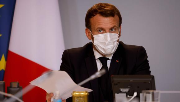 El presidente de Francia Emmanuel Macron convocó un nuevo Consejo de Defensa y de Seguridad Nacional (CDSN) que buscará tomar medidas progresivas ante la pandemia por el Covid-19 hasta antes de la Navidad. (Foto: AFP)