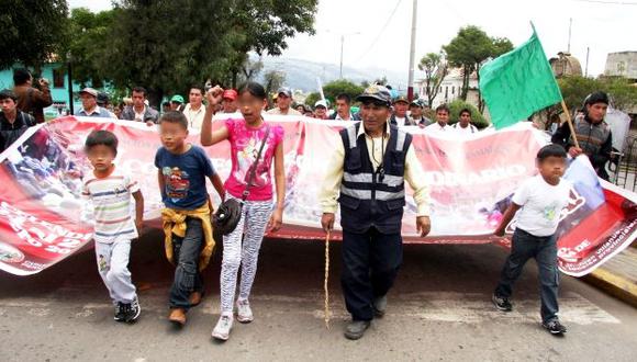 Cajamarca: Fiscalía inicia investigación por uso de menores en protestas. (Fabiola Valle)
