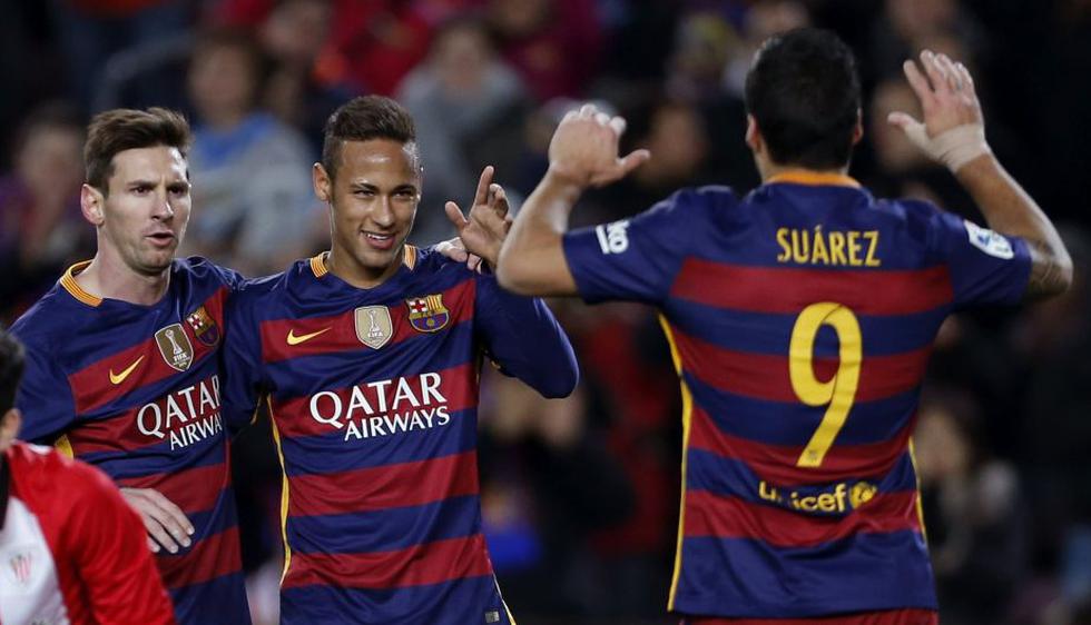 Barcelona aplastó 6-0 al Athletic de Bilbao con goles de Messi, Neymar y Suárez. (EFE)