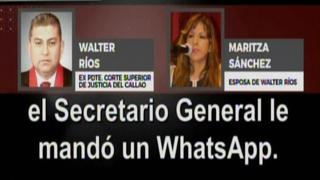 Audios comprueban tráfico de influencias para favorecer a esposa de Walter Ríos [VIDEO]