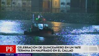 Yate se volteó y más 20 menores caen al mar durante celebración de quinceañero en el Callao