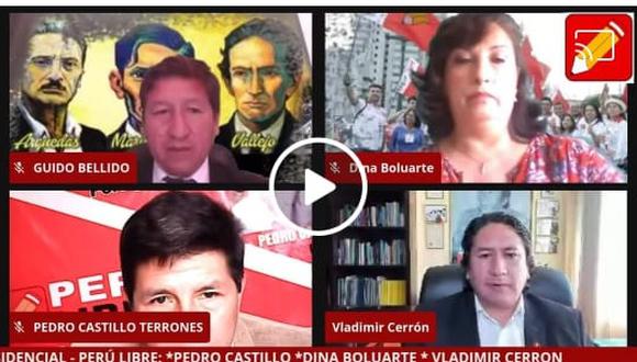 La “fórmula presidencial” de Perú Libre que Cerrón presentó y ahora quiere desconocer