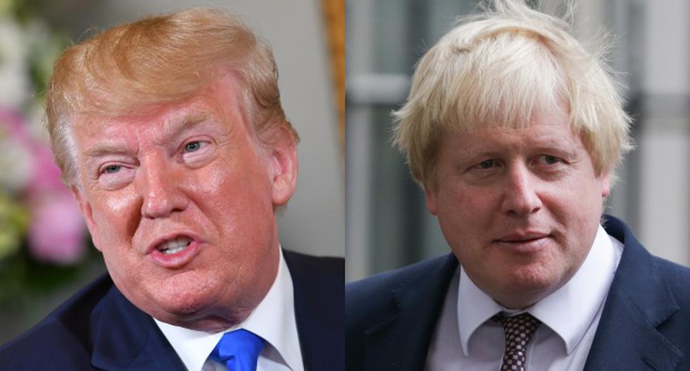 Trump ha mostrado siempre buena sintonía con Johnson desde que este accedió al poder en substitución de Theresa May, con la que mantuvo algún encontronazo. (Foto: AFP)